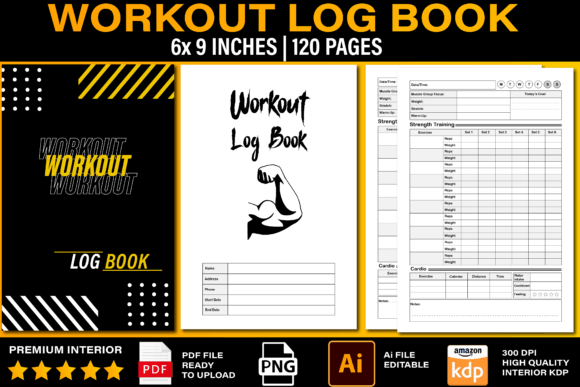 Download Workout Log Book Interior - Book Collection