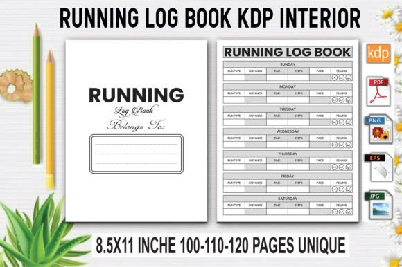 Download Running Log Book | KDP Interior - Book Collection
