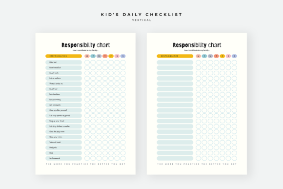 Download Daily Checklist Chore Chart for Kids - Kids Collection