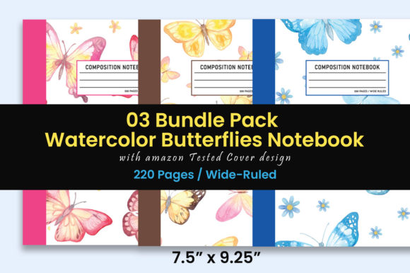 Download Butterflies Composition Notebook Bundle - Book Collection