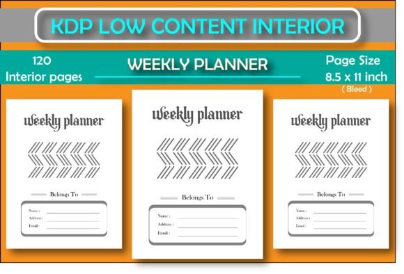 Download Weekly Planner for KDP Low Content Book - Book Collection