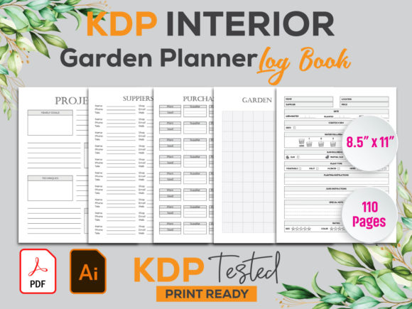 Download Garden Planner Log Book Kdp Interior - Book Collection