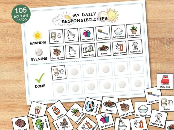 Download Kids Daily Routine Printable Chart - Kids Collection