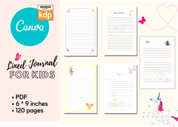 Download Lined Journals / Notebooks for Kids - Book Collection