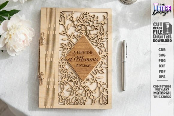 Download Elegant Wedding Guest Book Laser Cut - Book Collection