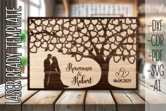 Download Wedding Guestbook Tree of Heart SVG - Book Collection