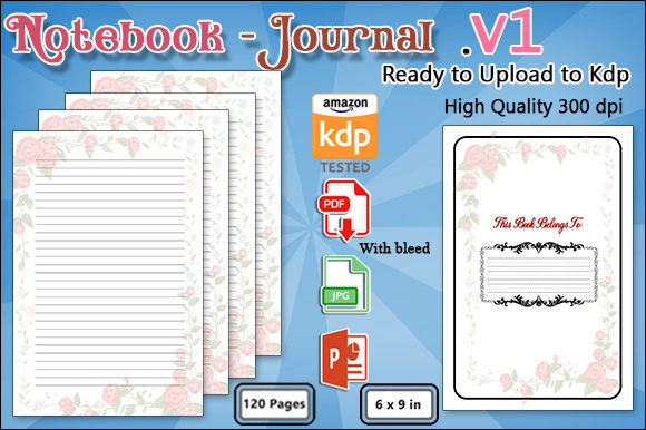 Download Flowers Notebook Interior - Book Collection