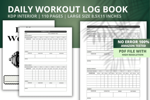 Download Daily Workout Log Book Interior - Book Collection