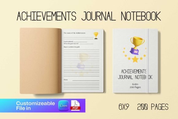 Download Achievements Journal Notebook Interior - Book Collection