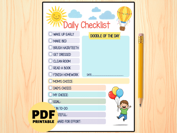 Download Kids Daily Checklist Printable - Kids Collection