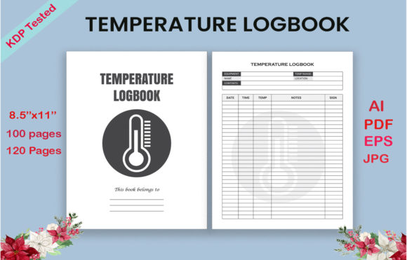 Download Creative Temperature Log Book Interior - Book Collection