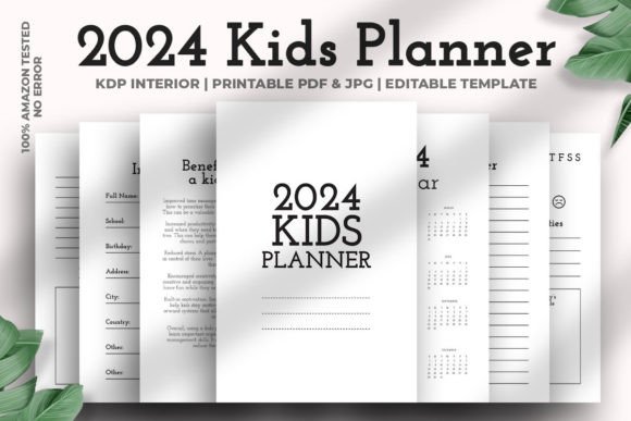 Download 2024 Kids Planner Kdp Interior - Kids Collection