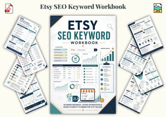 Download Etsy SEO Keyword Workbook - Book Collection