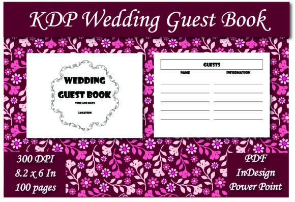 Download KDP Wedding Guest Book Interior - Book Collection