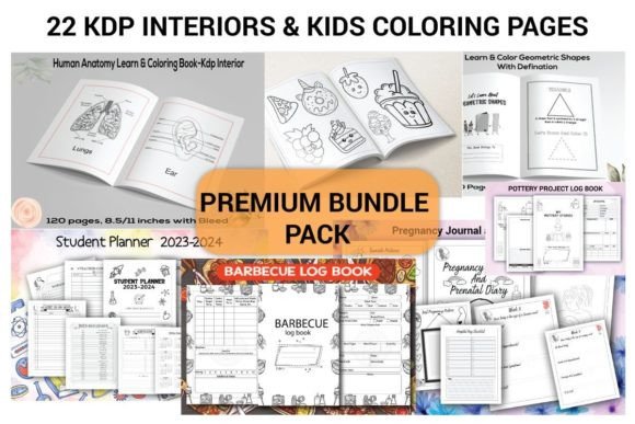 Download 22 KDP Interiors &amp; Kids Coloring Bundle - Kids Collection