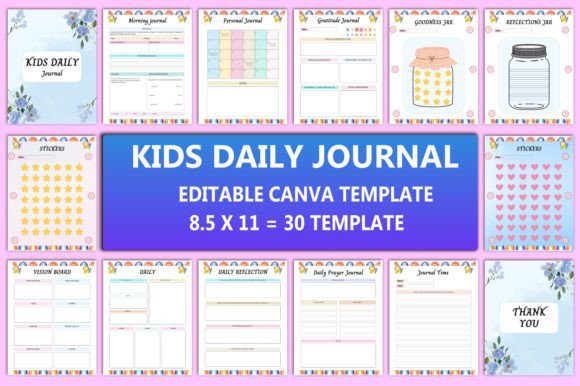 Download Editable Kids Daily Journal Interior - Kids Collection