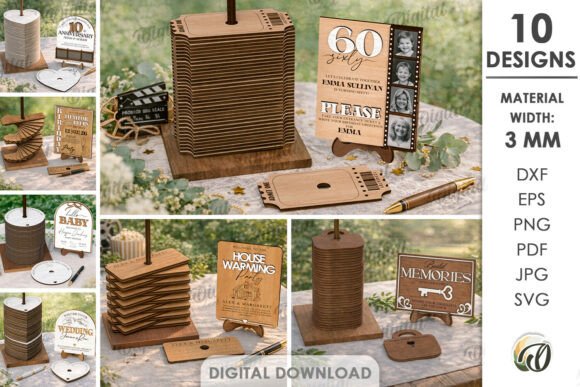 Download Guest Book Alternatives Bundle Laser Cut - Book Collection