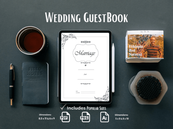 Download Wedding Guest Book KDP Interior - Book Collection