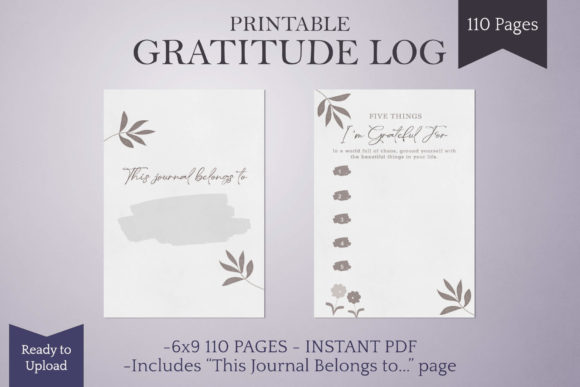Download Gratitude Journal Ready to Upload KDP - Gratitude journal Collection
