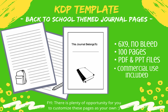 Download Back to School Themed Kids Journal - Kids Collection