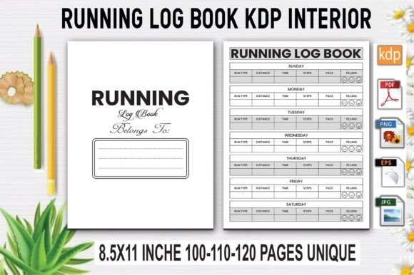 Download Running Log Book | KDP Interior - Book Collection