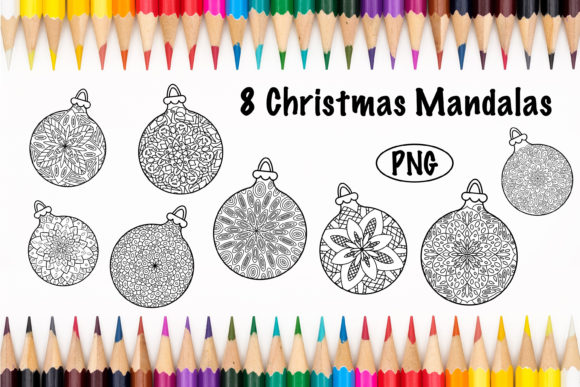 Download Christmas Mandalas, Christmas Ball - Christmas Collection