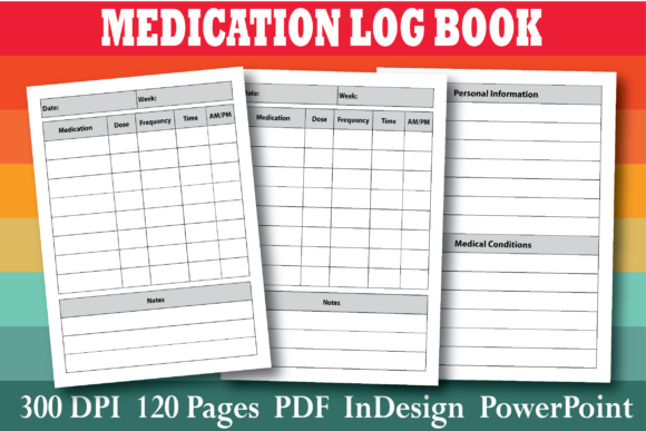 Download KDP Medication Log Book Interior - Book Collection