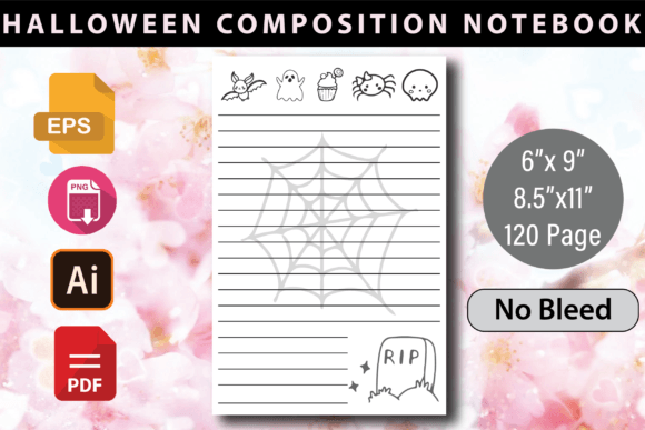 Download Halloween Composition Notebook Interior - Book Collection