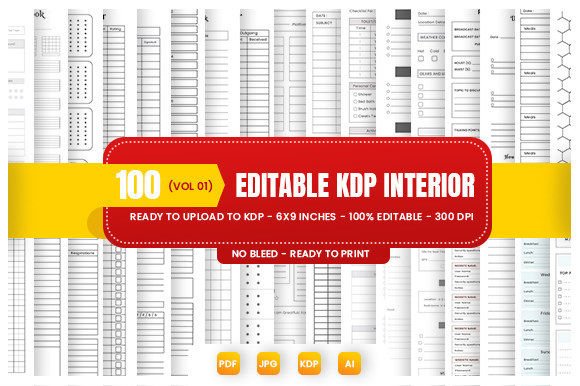 Download Mega Editable KDP Interior Bundle - Premium Resources