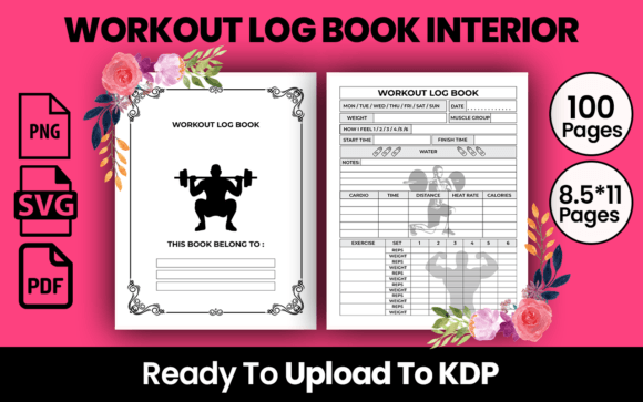 Download WORKOUT LOG BOOK KDP INTERIOR - Book Collection